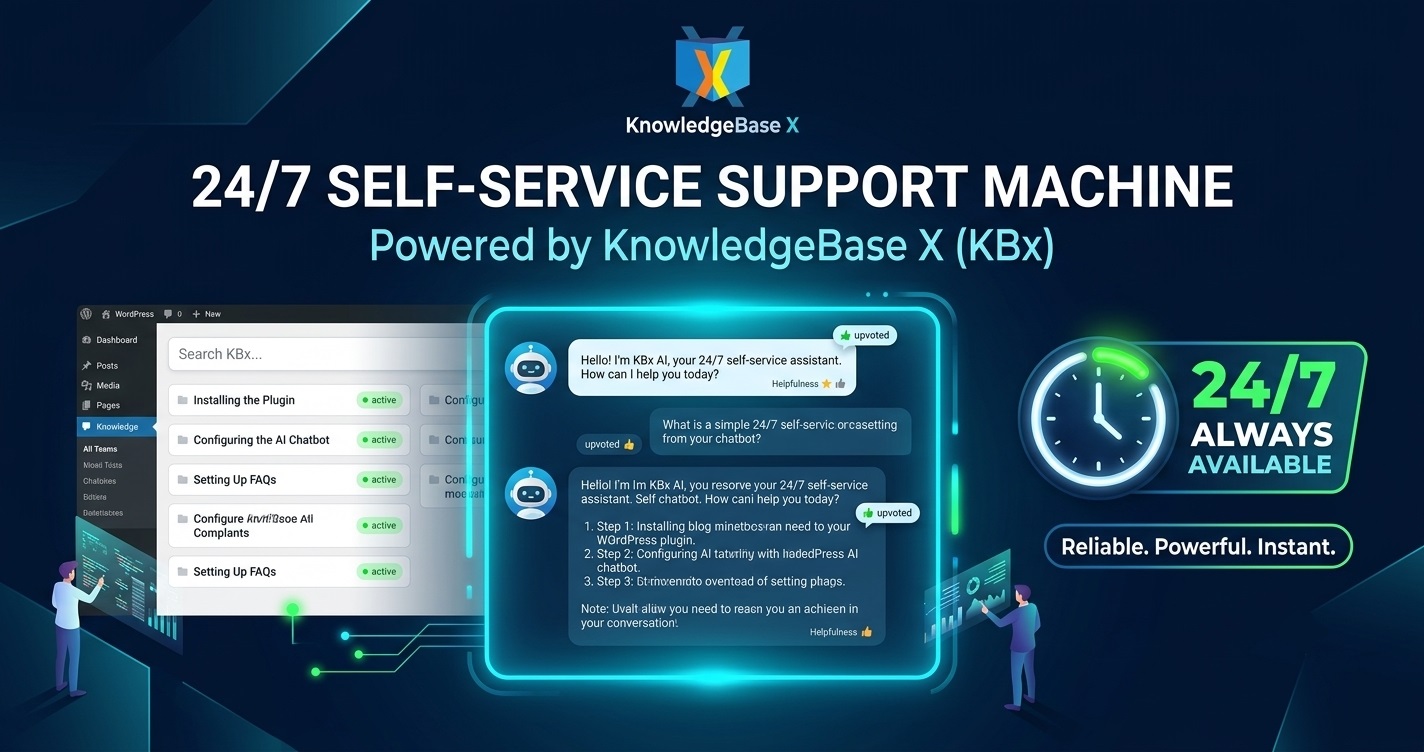Turn Your WordPress Site Into a 24/7 Self-Service Support Machine with KBx (KnowledgeBase X)