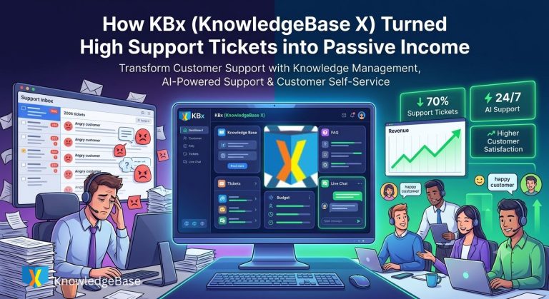 How KBx (KnowledgeBase X) Turned High Support Tickets into Passive Income
